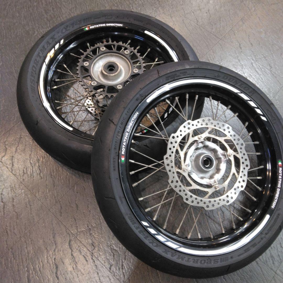 ホンダCRM250ARモタードホイールSET　中古品