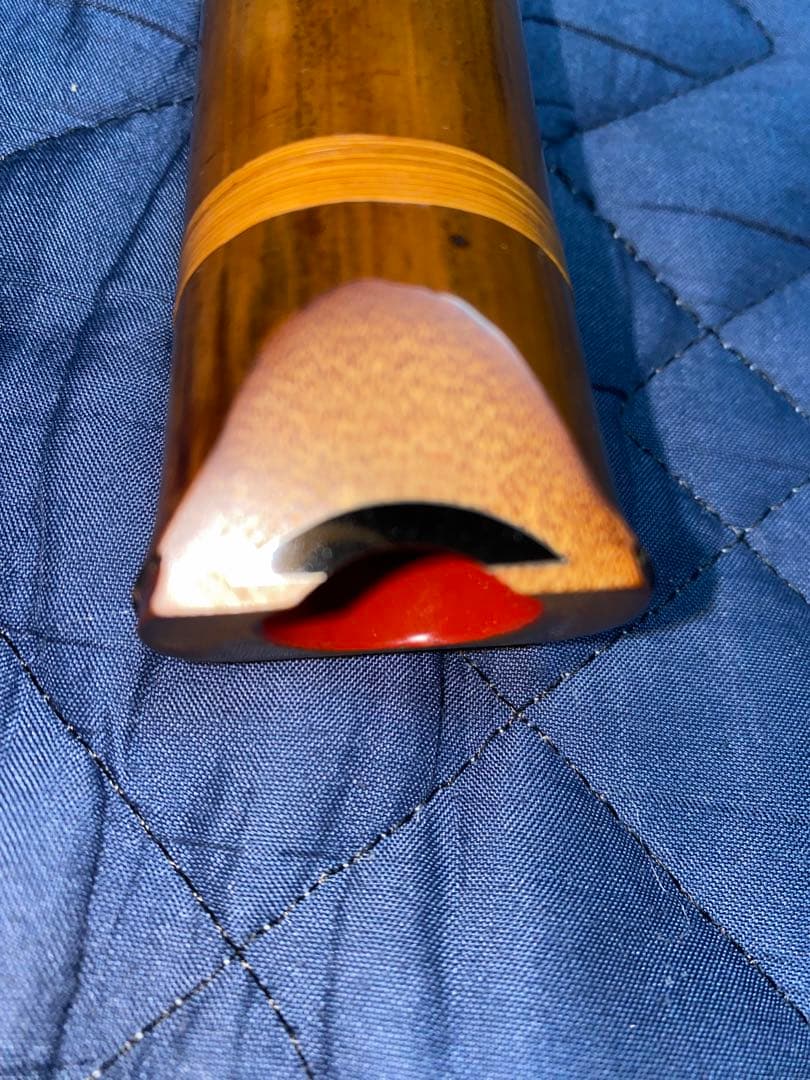 粹鏡銘　尺八6寸菅