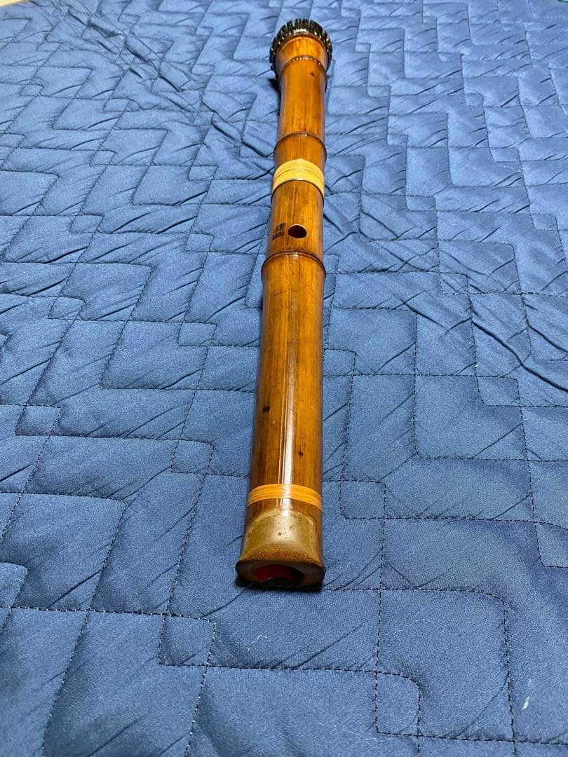 粹鏡銘　尺八6寸菅
