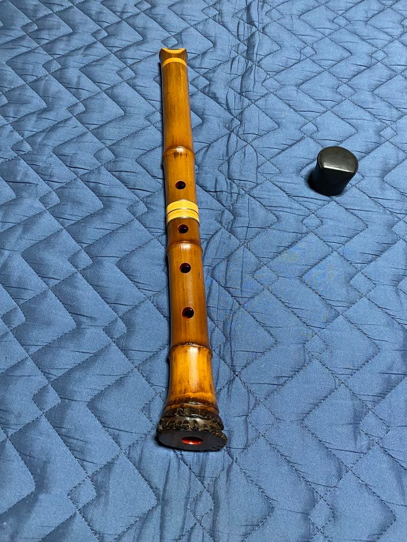 粹鏡銘　尺八6寸菅