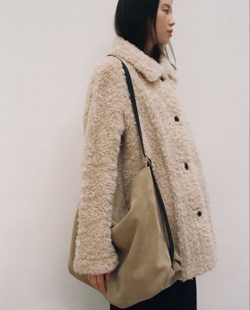 ohotoro Molo Mustang Coat クリーム色 コート