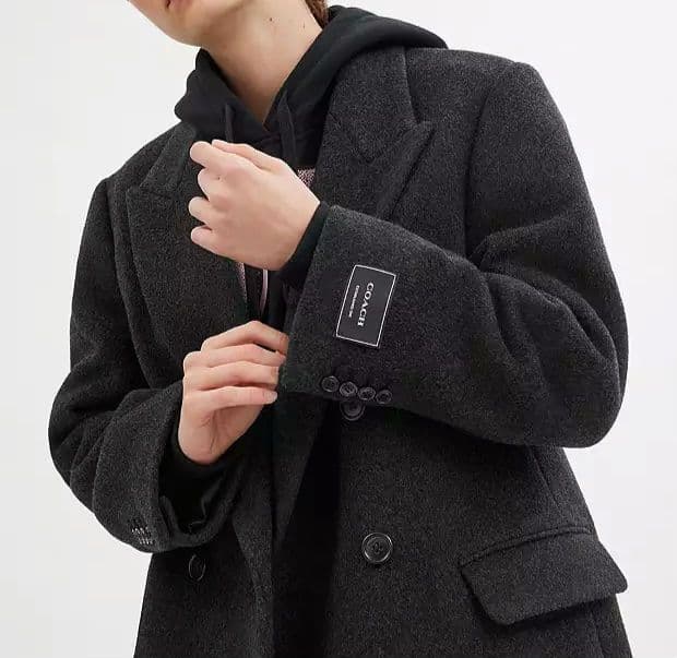 美品 COACHショートコート