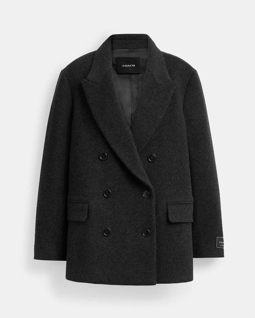 美品 COACHショートコート