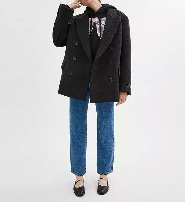 美品 COACHショートコート