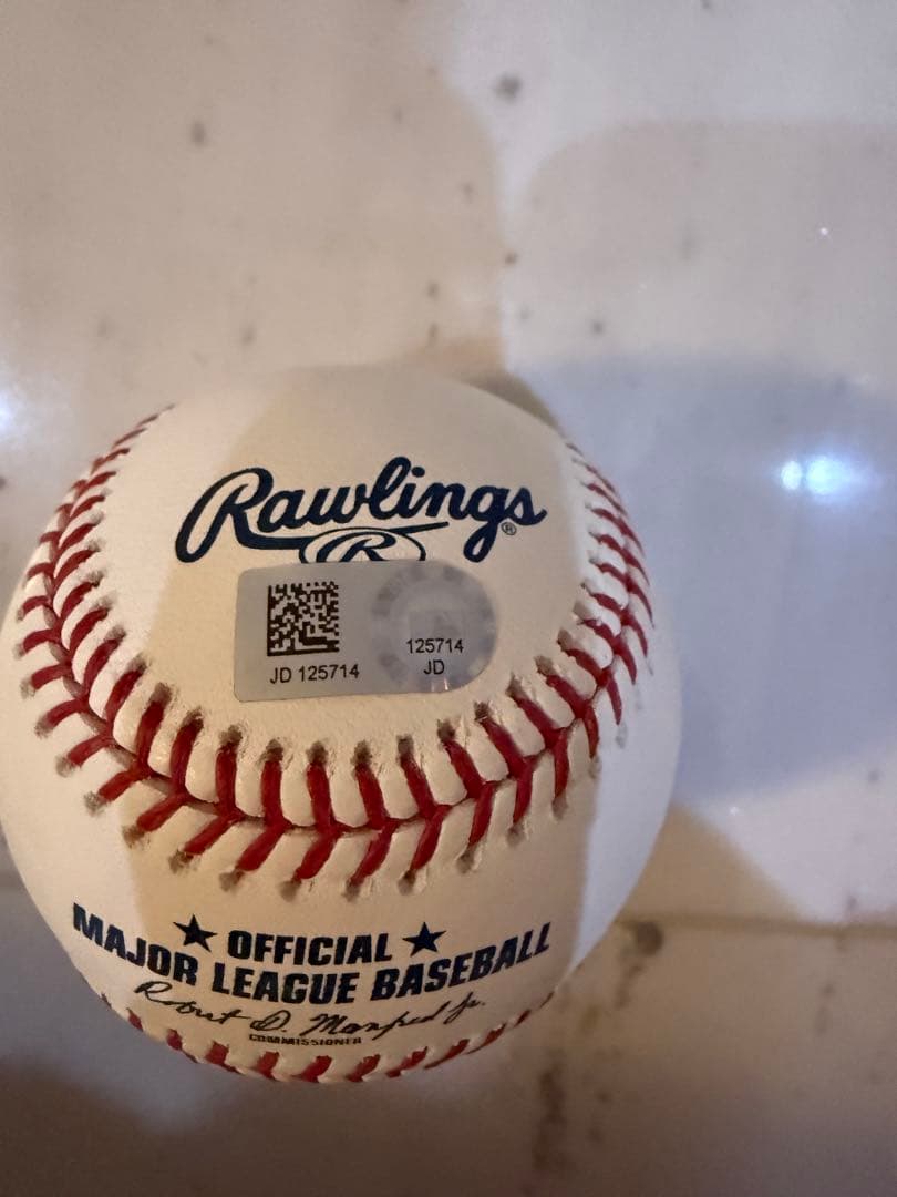 2018年デビュー記念 大谷翔平 直筆サインボール 展示額セットMLB認証シール