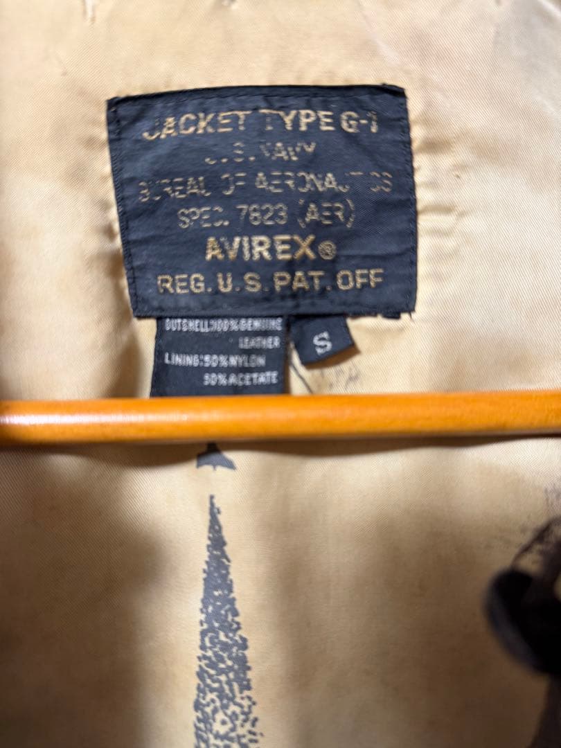 AVIREX フライトジャケット レザージャケット　アヴィレックス　G-1 本革