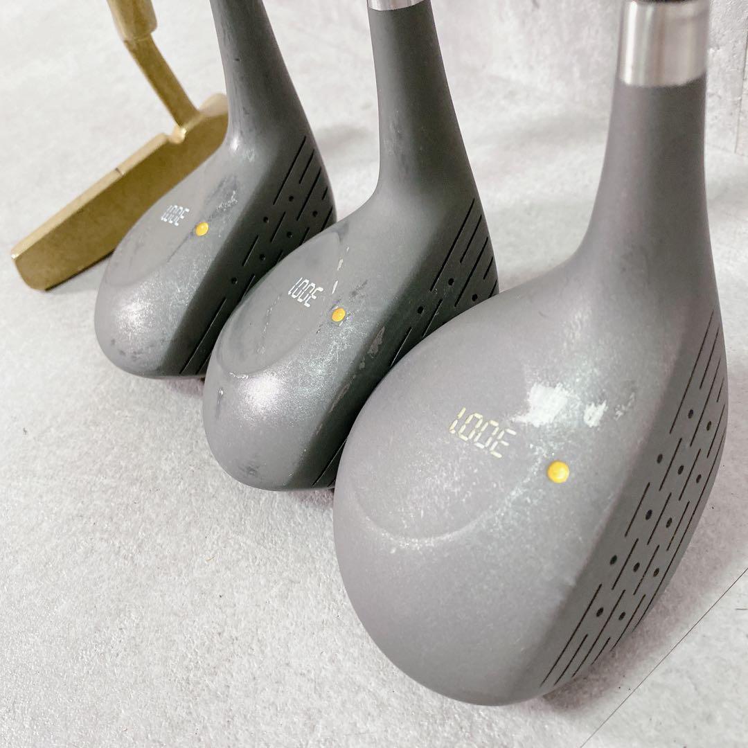 T022 ゴルフクラブ メンズ フルセット 黒 初心者 ビギナー 練習 入門