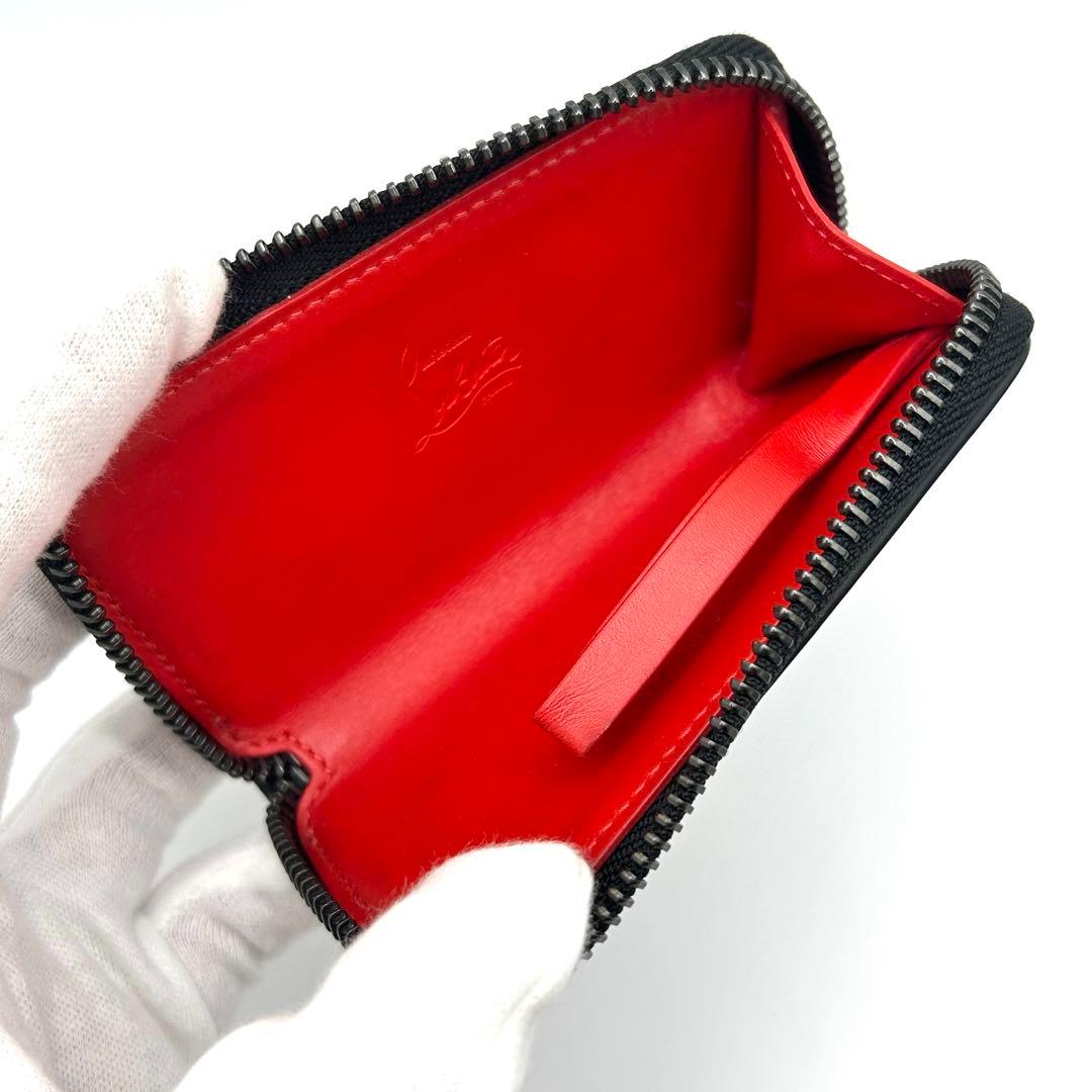 【美品】クリスチャンルブタン パネトーネ キーケース スパイク スタッズ レザー