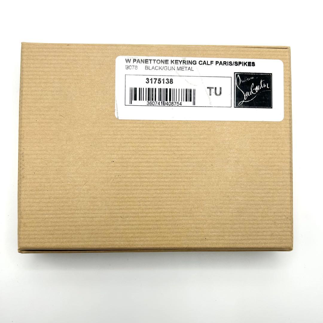 【美品】クリスチャンルブタン パネトーネ キーケース スパイク スタッズ レザー