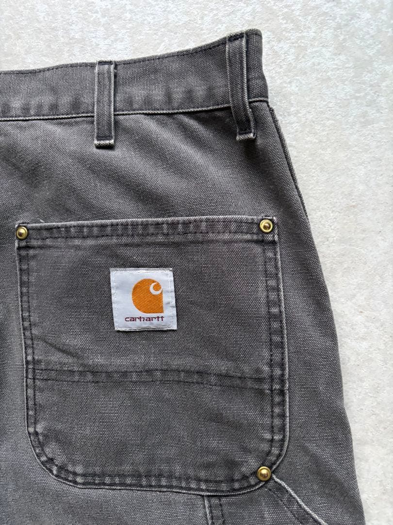 ヒ*ロ様 90s carhartt カーハート ダブルニー　ブラックW36×30