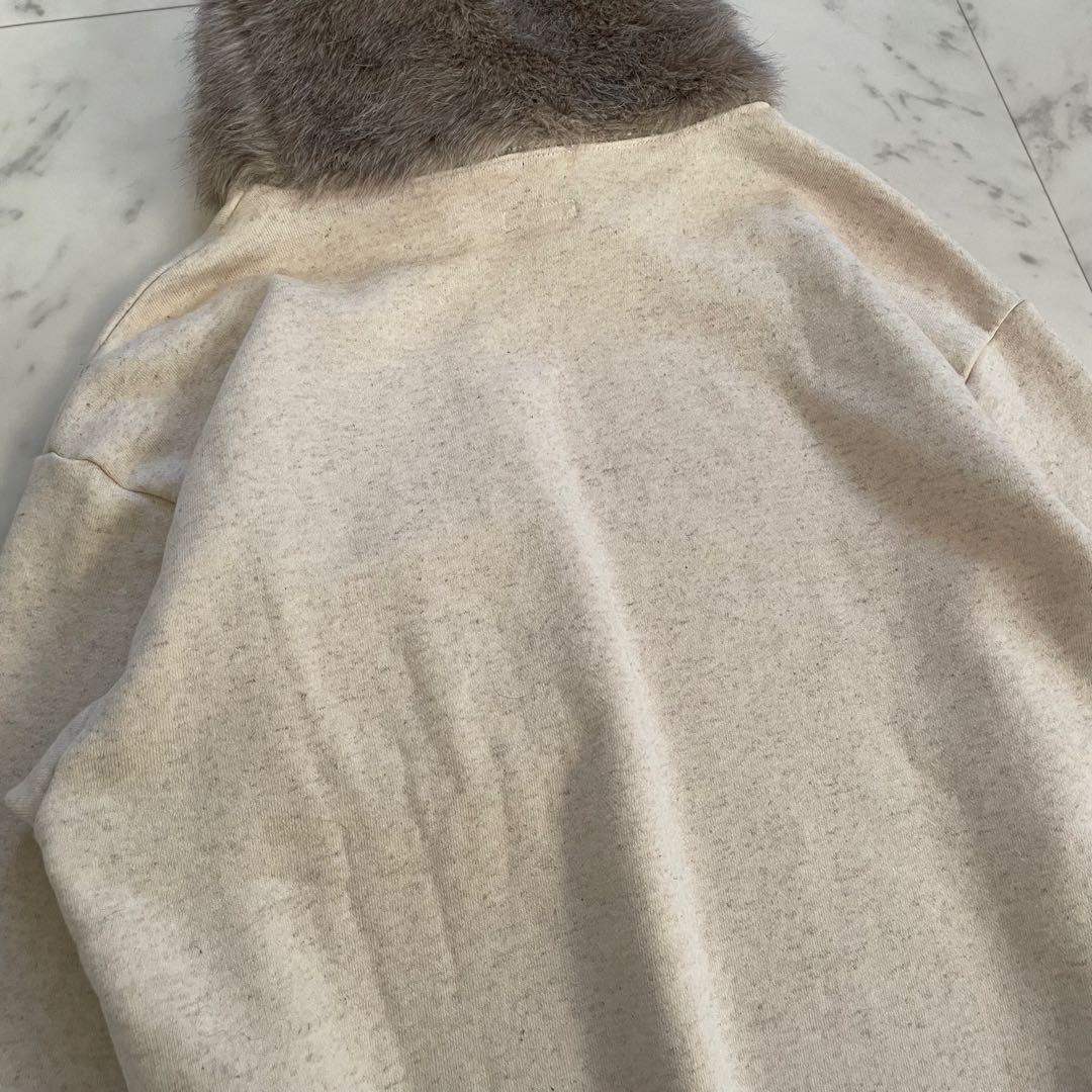 美品✨キャピタル ファー付襟ポケット スエット トレーナー