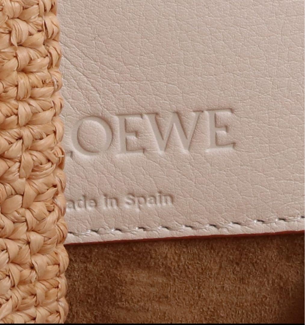 Loewe ハンモック　ホワイト ベージュ 2waysトートショルダーバック