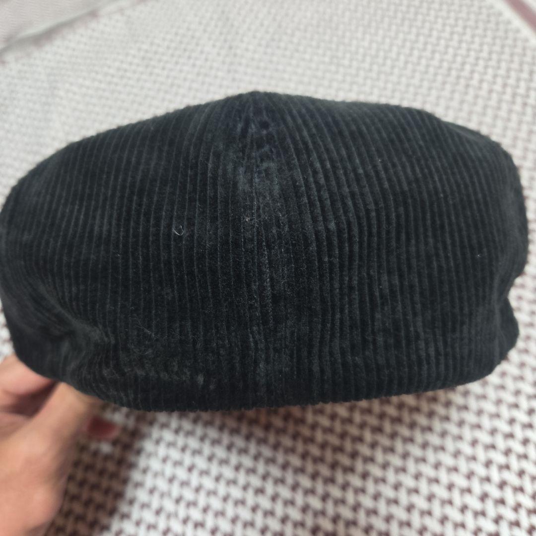黒M スタンダードカリフォルニア Corduroy News Boy Cap