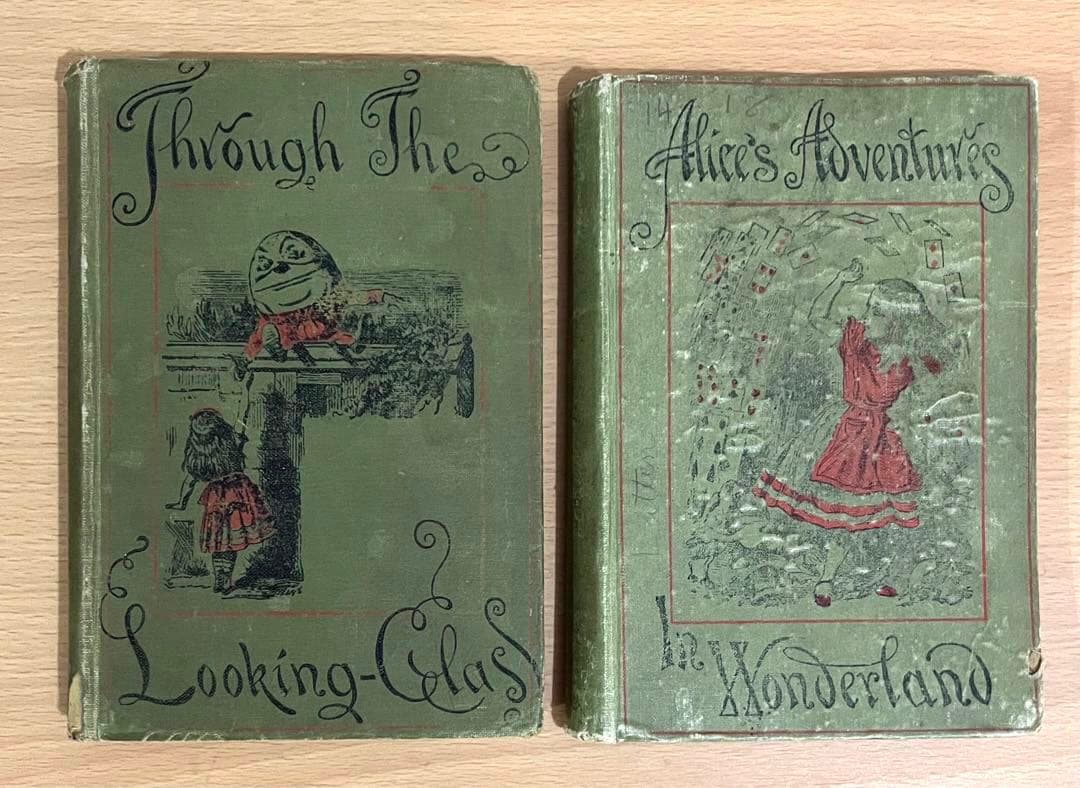 No.113 古書 洋書 アンティーク 不思議の国のアリス・鏡の国のアリス