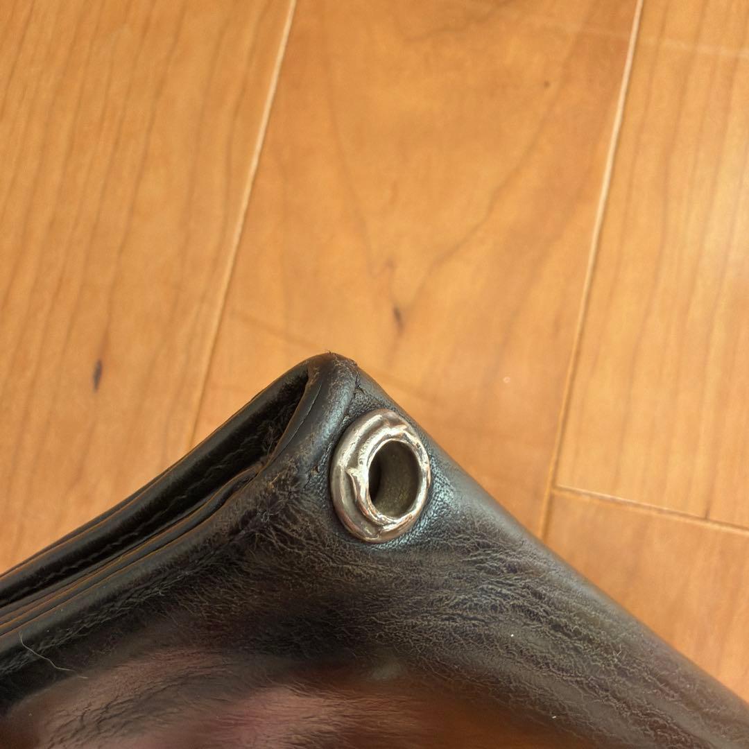 【おが】クロムハーツ 1ZIP 1ジップ ハートボタンレザーウォレット