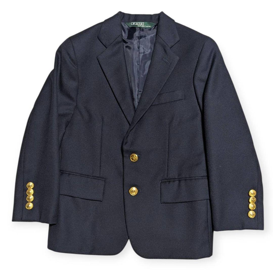 美品　ラルフローレン　フォーマル　120 スーツ　紺ブレ男児金ボタン　ジャケット