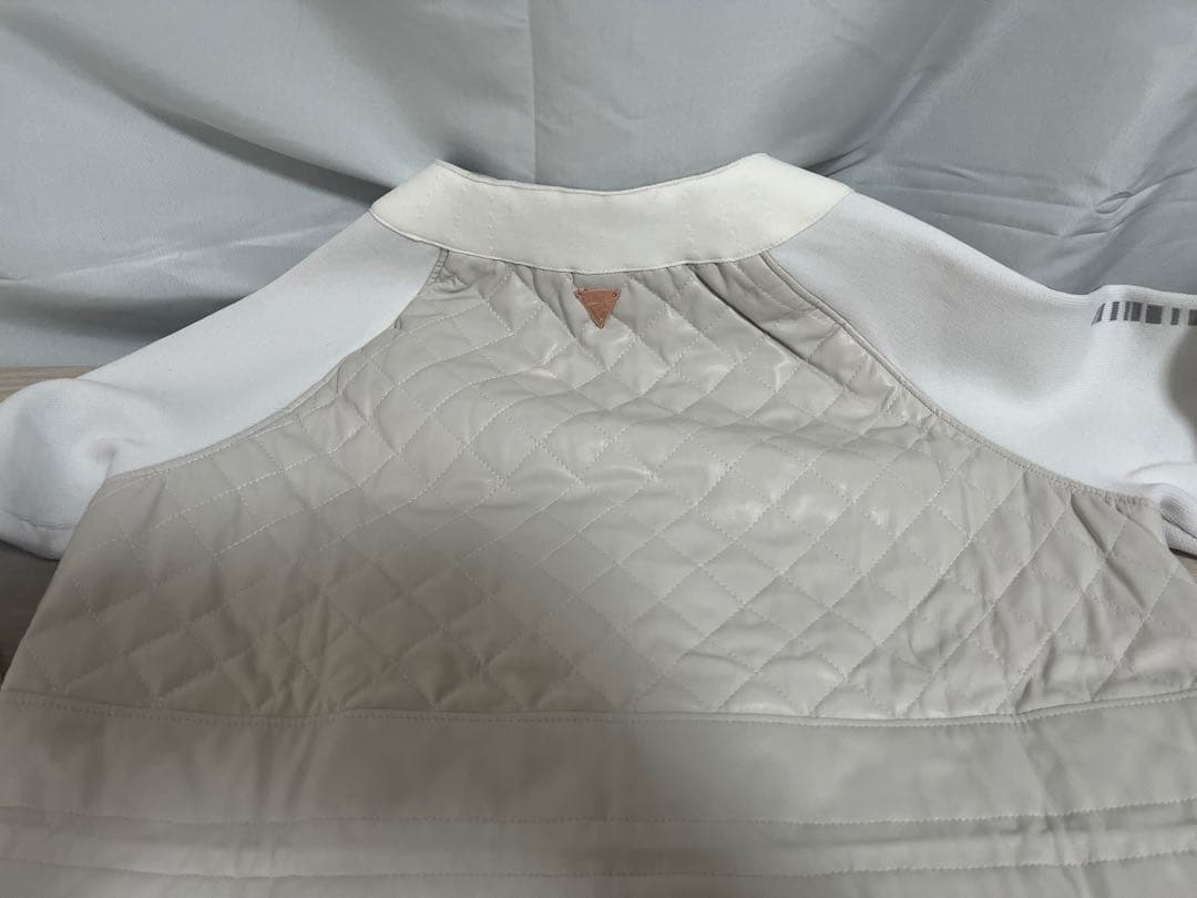 定価5.5万 MARK&LONA CODE キルティング ブルゾン 36 白 金