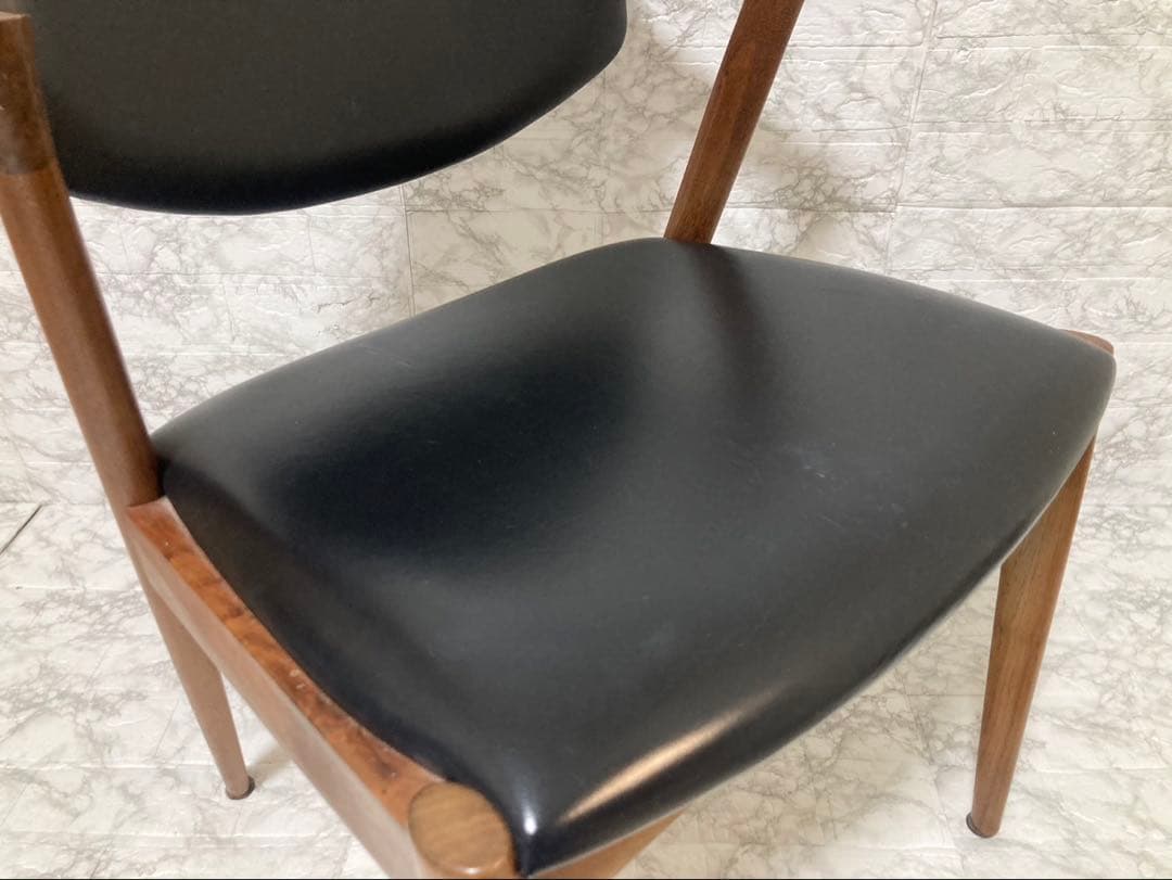 カイ・クリスチャンセン No.42 宮崎椅子 牛革 ダイニングチェア ②