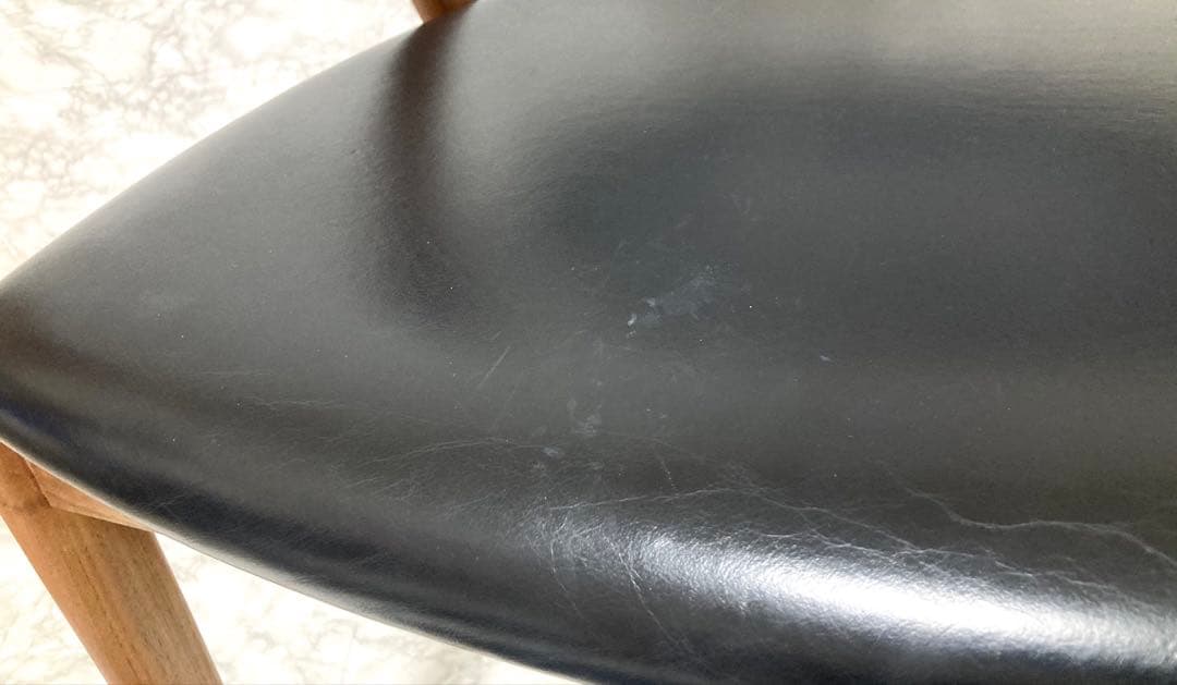 カイ・クリスチャンセン No.42 宮崎椅子 牛革 ダイニングチェア ②