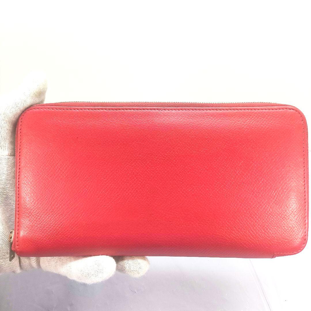 美品 エルメス アザップ シルクイン 長財布 ジップ ウォレット ジッピー