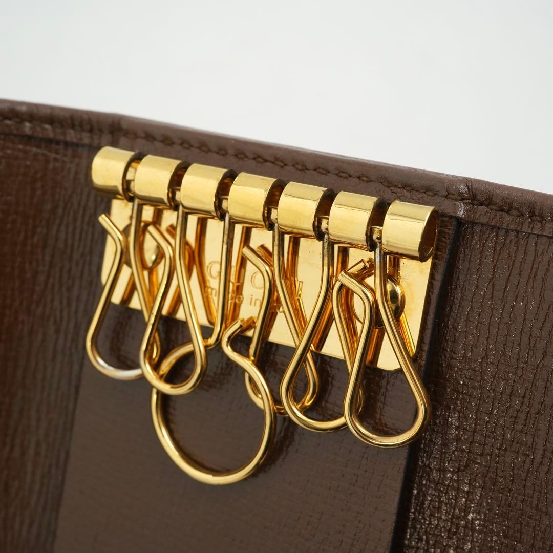 ✨箱保存袋付き・未使用に近い✨グッチ　キーケース　ホースビット　GGスプリーム