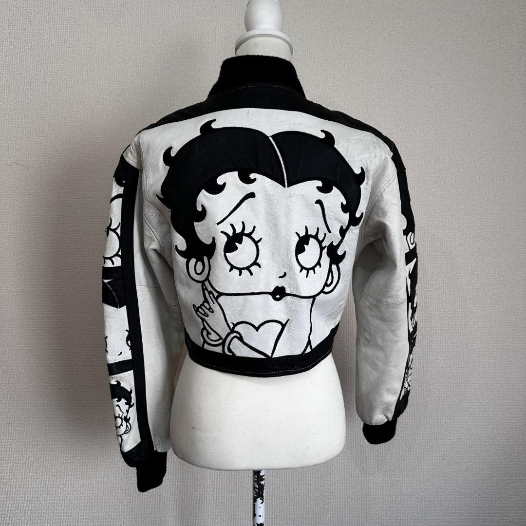 BETTY BOOP　牛革ショートレザージャケット　Ssize　HR1439