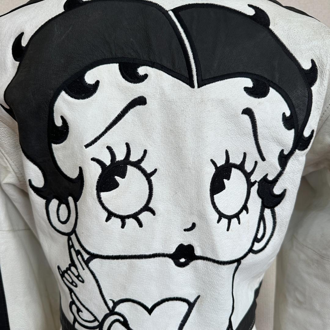 BETTY BOOP　牛革ショートレザージャケット　Ssize　HR1439