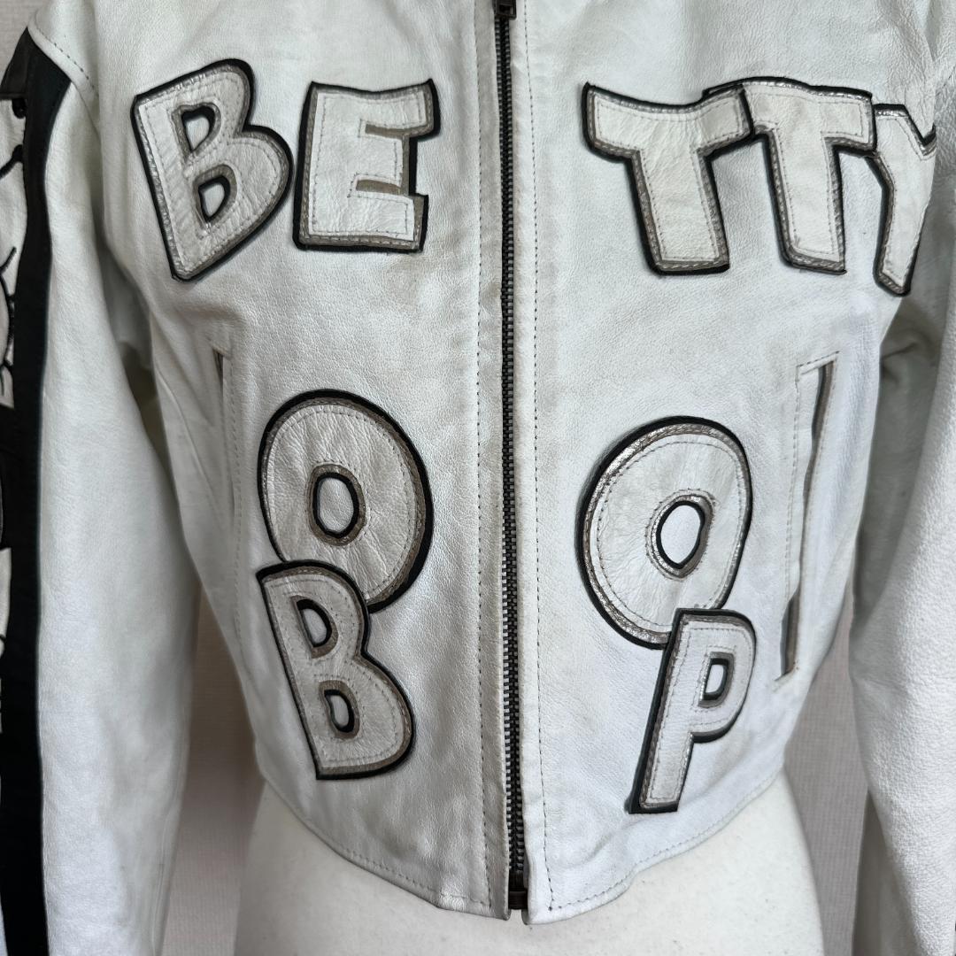 BETTY BOOP　牛革ショートレザージャケット　Ssize　HR1439