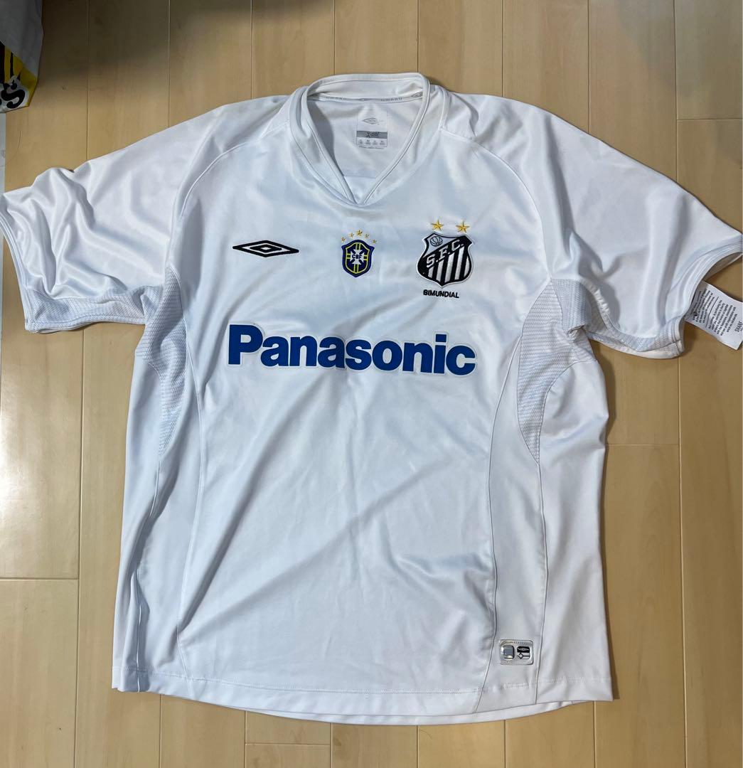 ロビーニョ、元ブラジル代表、サイン入り サントスFC時代のユニホーム