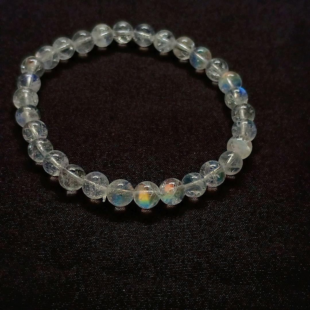 【翌日発送可】希少 入手困難 レインボームーンストーン 内径16 マダガスカル産