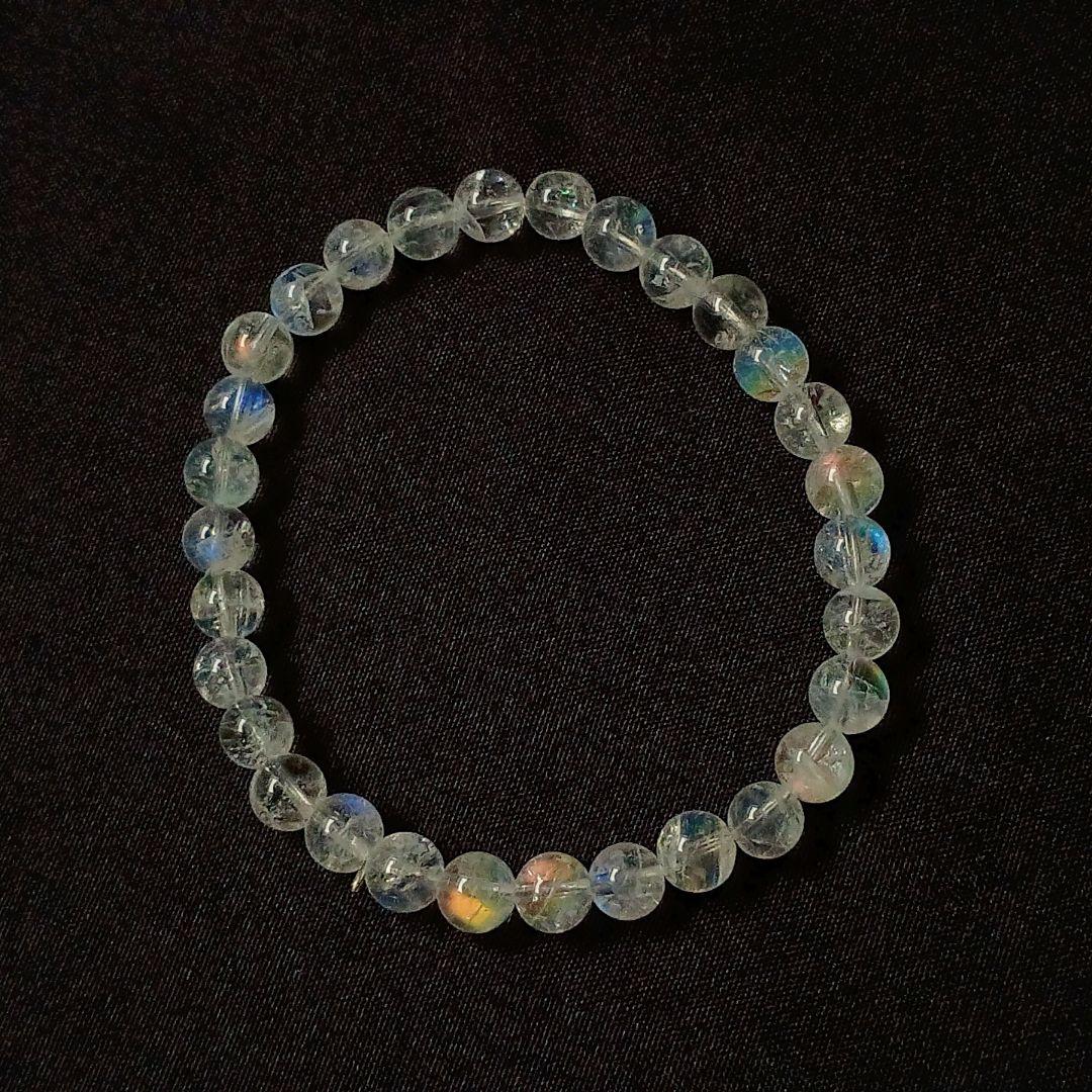 【翌日発送可】希少 入手困難 レインボームーンストーン 内径16 マダガスカル産