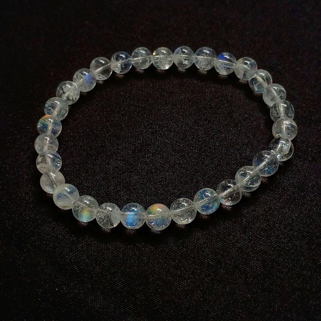 【翌日発送可】希少 入手困難 レインボームーンストーン 内径16 マダガスカル産