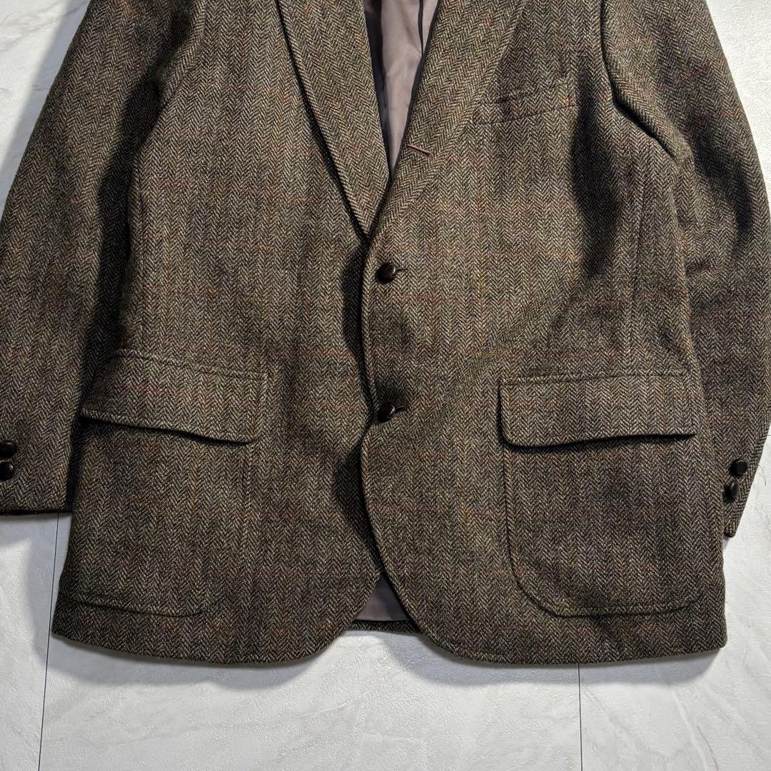 BrooksBrothers ハリスツイード 段返り3つ釦サックジャケット 44
