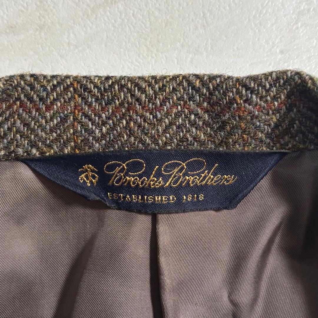 BrooksBrothers ハリスツイード 段返り3つ釦サックジャケット 44