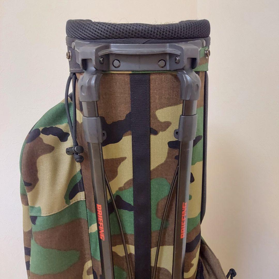 BRIEFING ブリーフィング キャディバッグ スタンド カモフラ ★美品