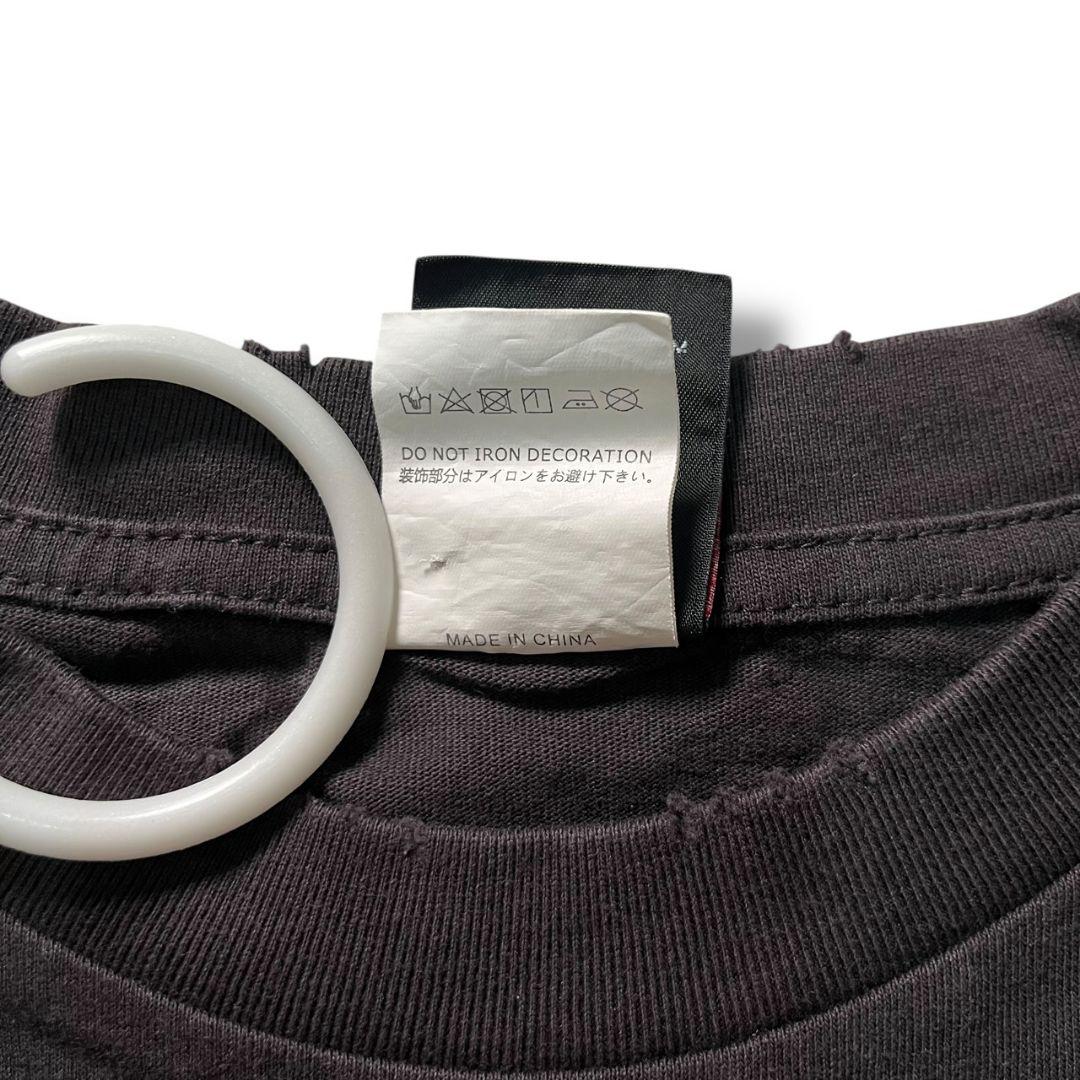 セントマイケル AW22 スカル ボーン 骨 ロンT 黒 VLONE コラボ