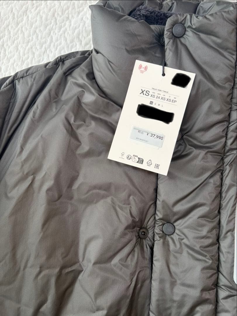 新品　zara アンドワンダー　ANDWANDER ショートパファーコート XS