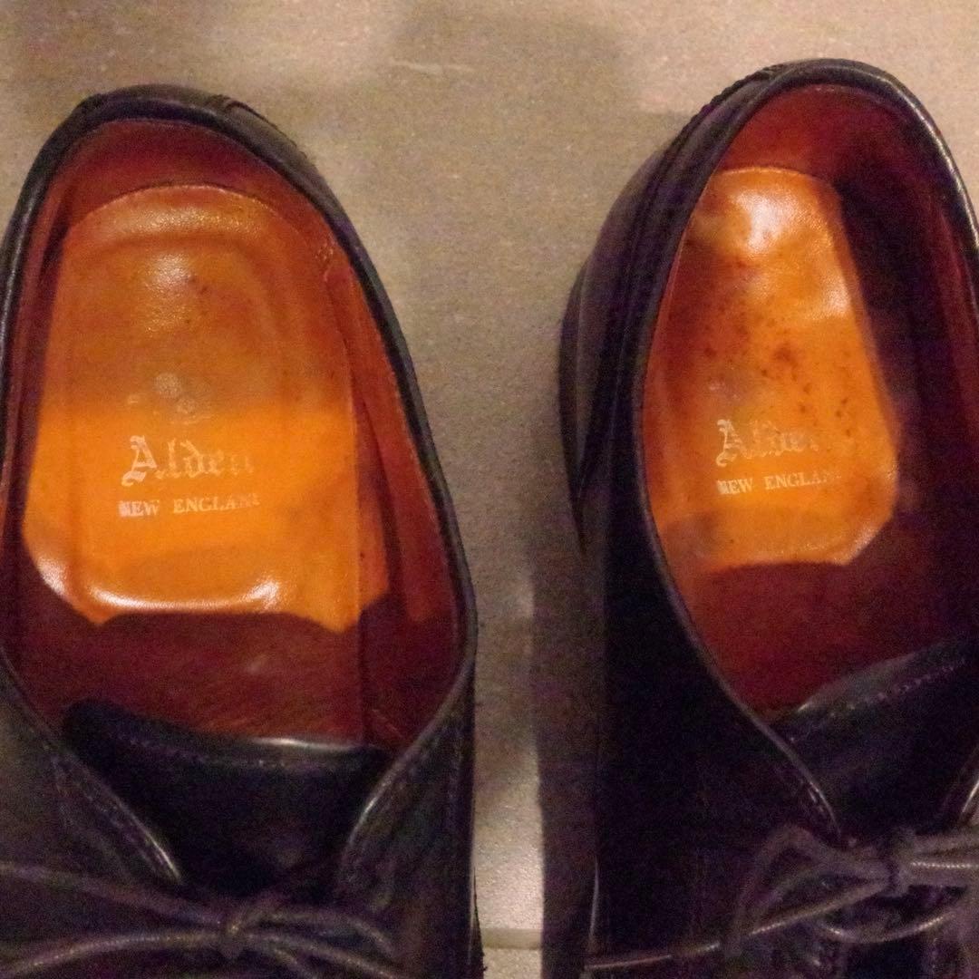 Alden 2161 8E 26cmシェルコードバン ストレートチップ 黒