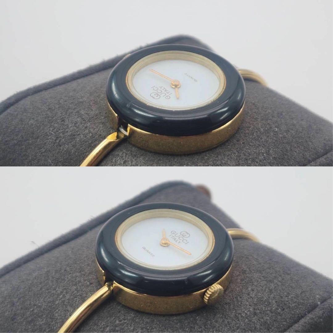 GUCCI チェンジベゼル 腕時計 クォーツ　レディースゴールド　ブラック