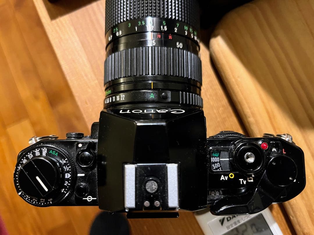 【AE動作確認済】キヤノンA-1、35-70mmズーム、135mm望遠、電池付き