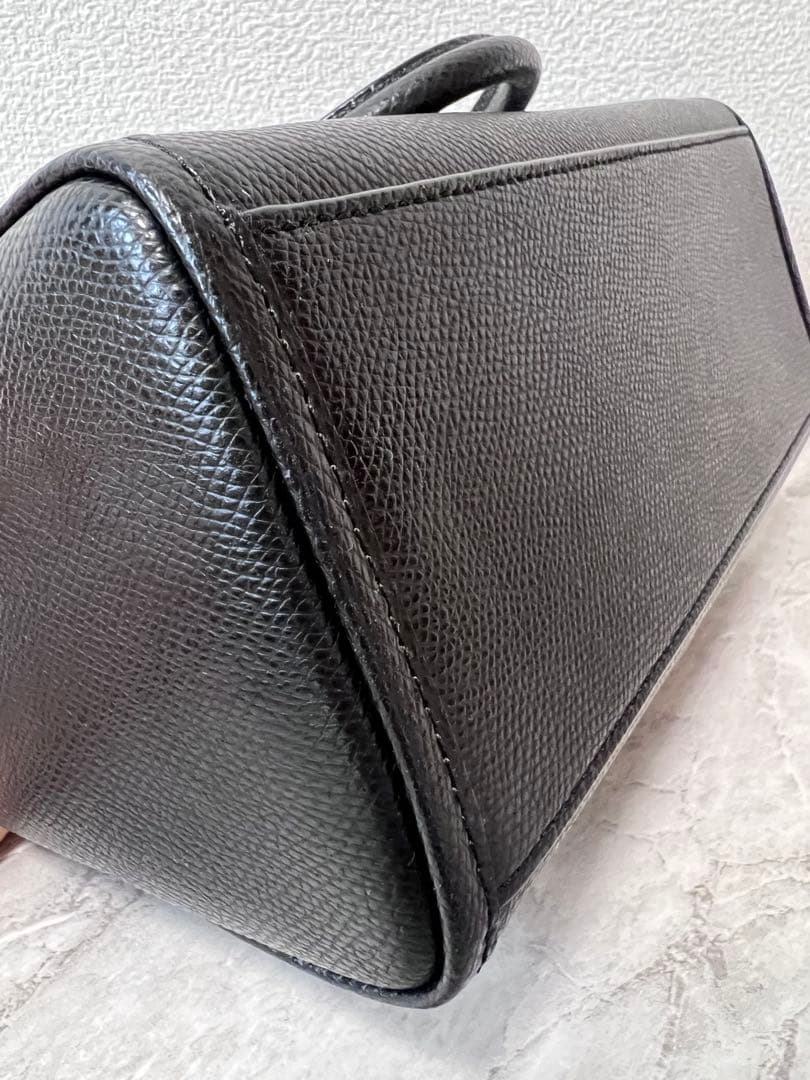 【新品級】皮の香り残る COACH F33329 黒 2wayショルダーバッグ