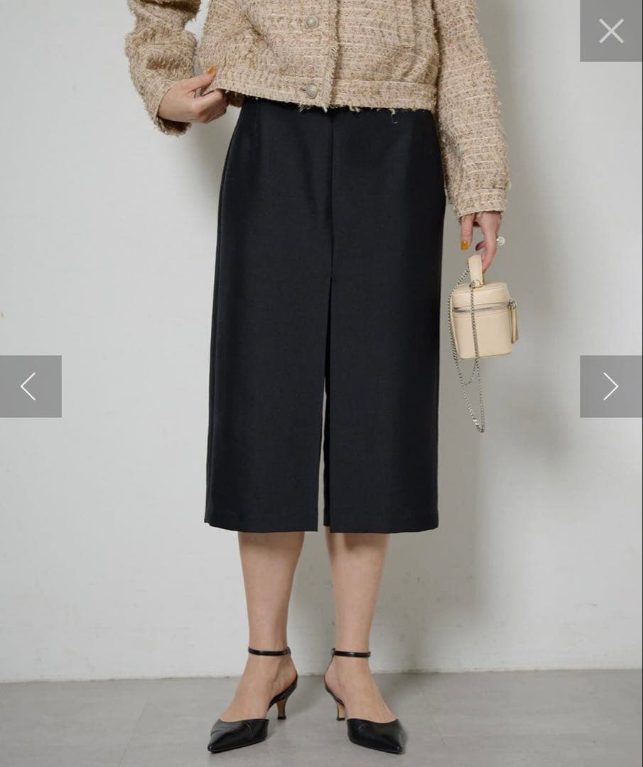 2025今季完売定価3.3万★ウィムガゼット ハーフパンツ　36 黒ハイウエスト