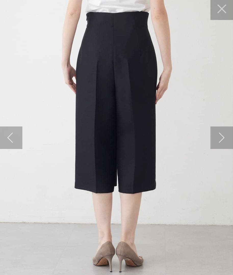 2025今季完売定価3.3万★ウィムガゼット ハーフパンツ　36 黒ハイウエスト