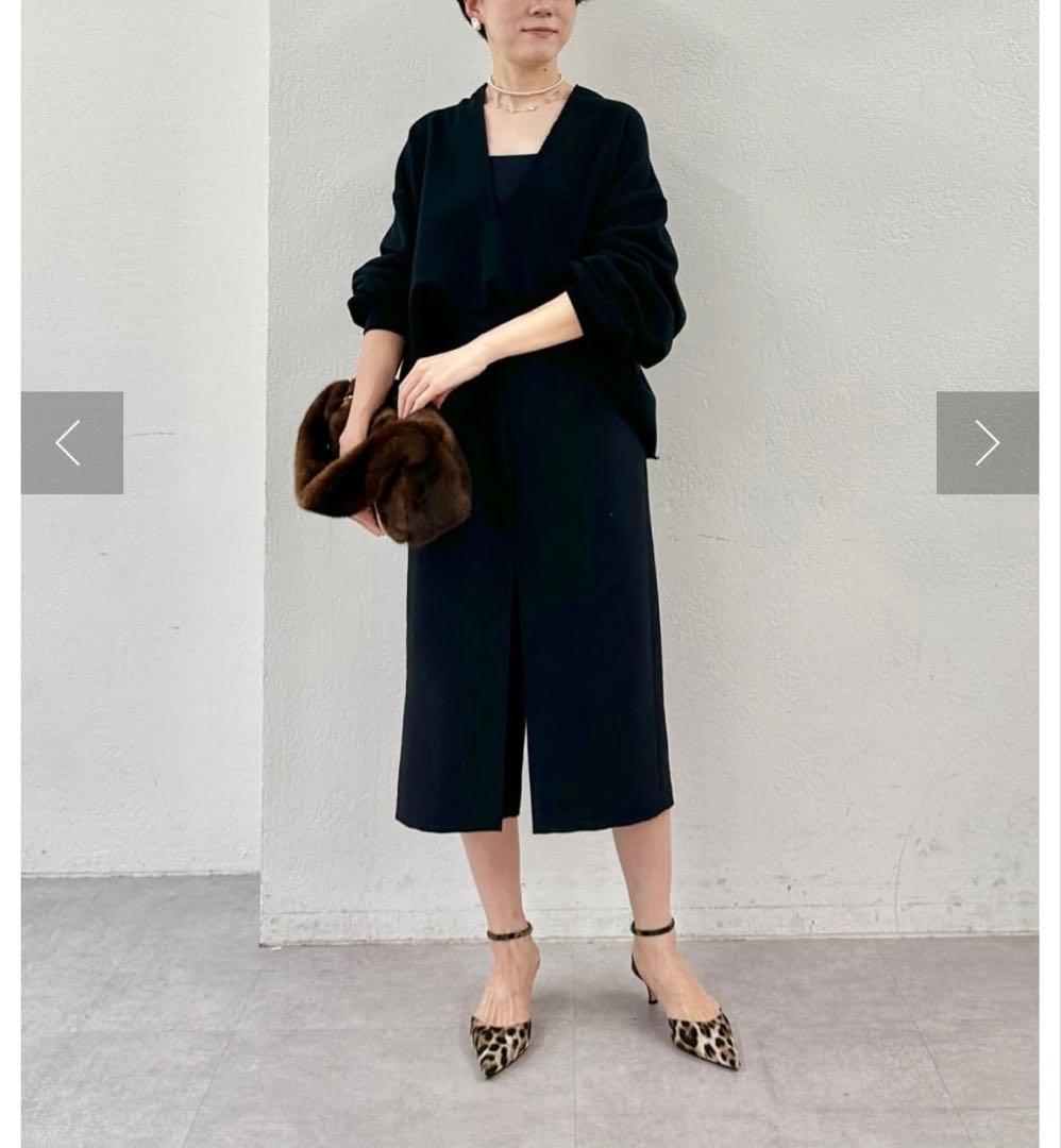 2025今季完売定価3.3万★ウィムガゼット ハーフパンツ　36 黒ハイウエスト