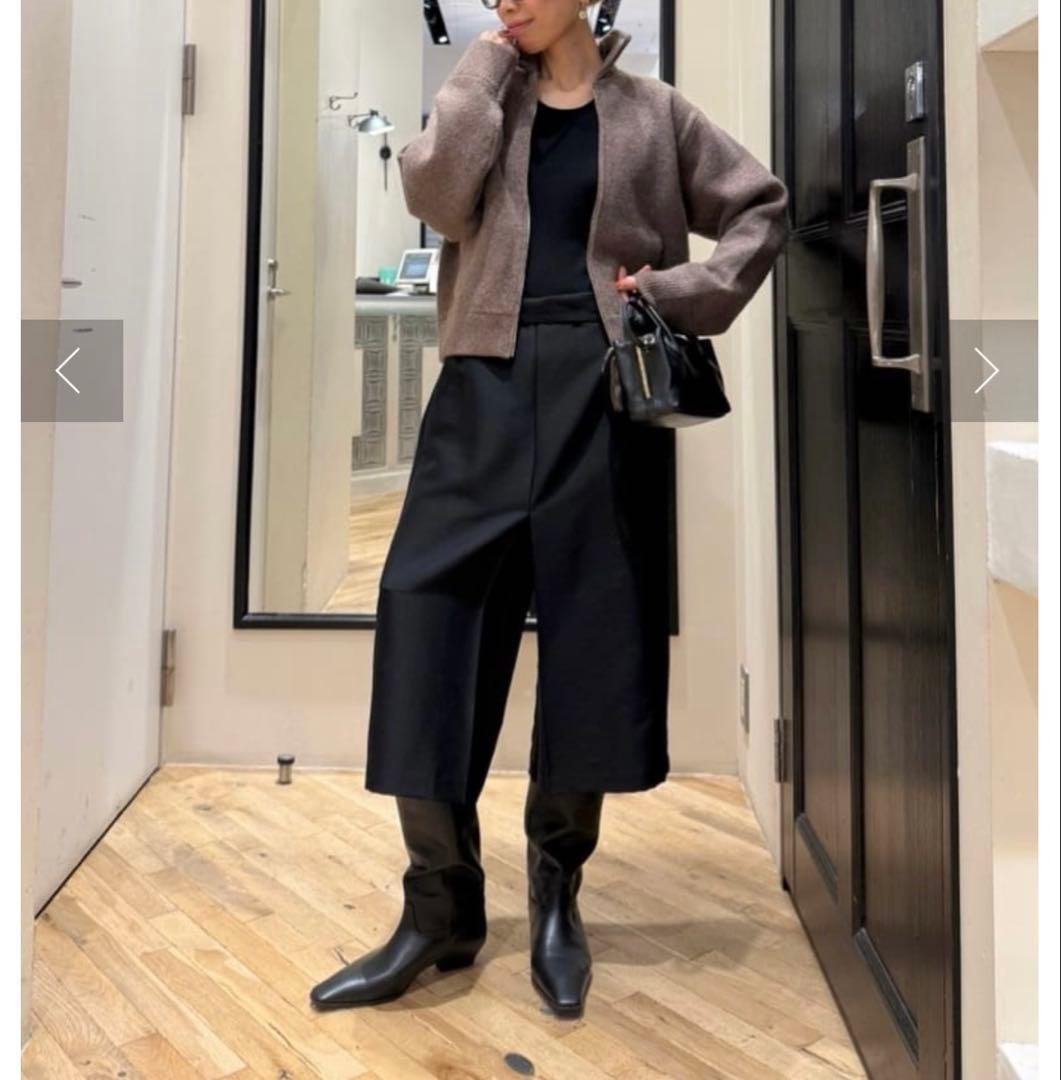 2025今季完売定価3.3万★ウィムガゼット ハーフパンツ　36 黒ハイウエスト