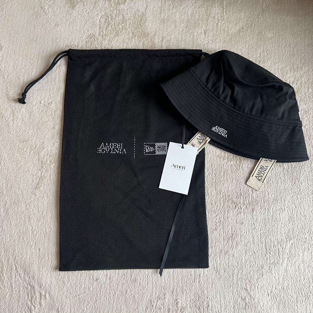 NEW ERA×Ameri LOGO TAPE BUCKET HAT/BLACK