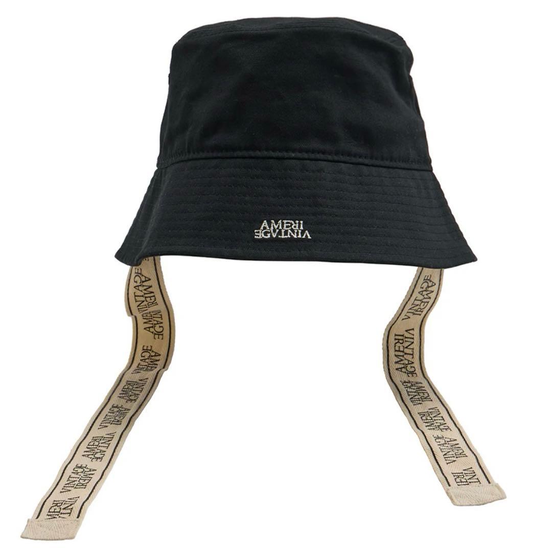 NEW ERA×Ameri LOGO TAPE BUCKET HAT/BLACK