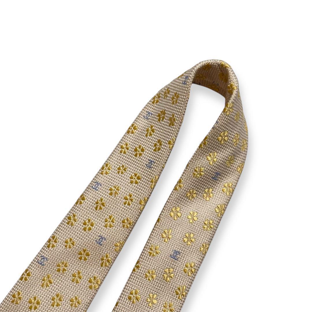 極美品✨CHANEL ネクタイ　シャネル ココマーク　ジャガード　高級