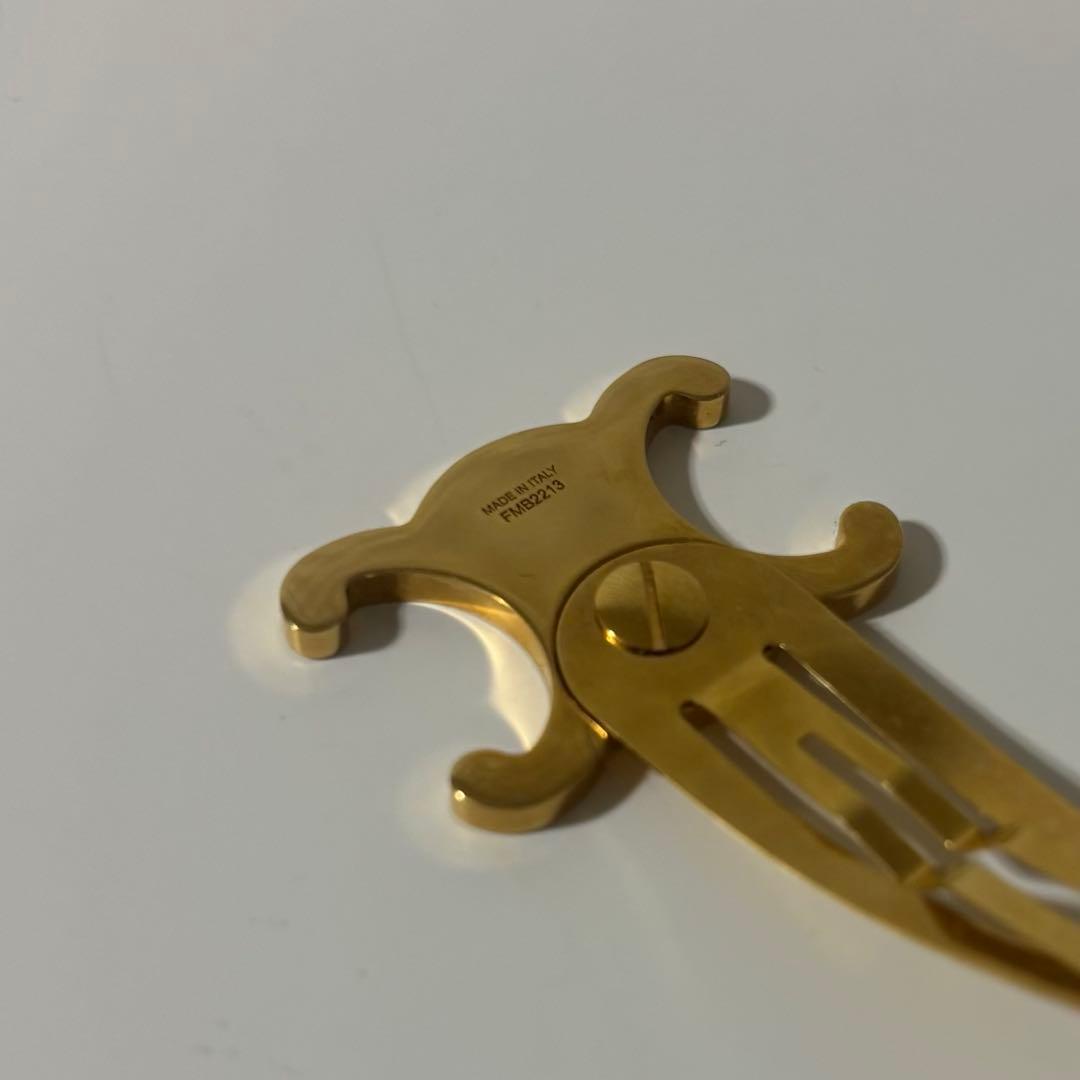 【お値下げしました】CELINE ヘアピン CELINE ゴールド