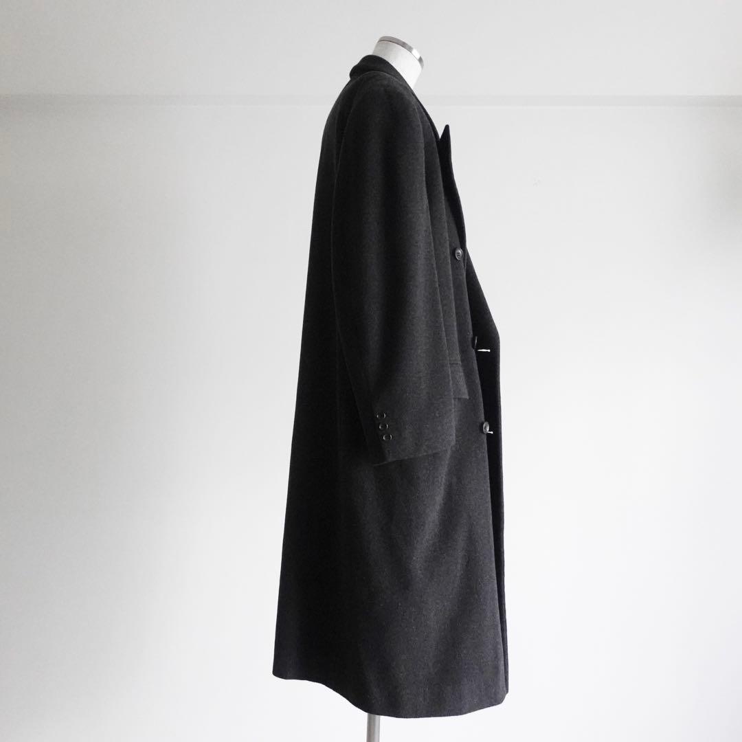 1980s ANTONIO FUSCO カシミアウールフランネルダブルコート